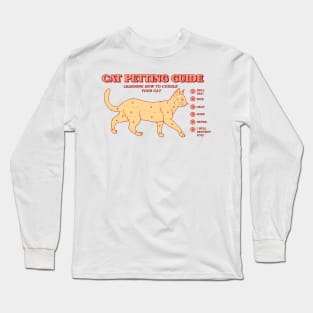 Cat Petting Guide Long Sleeve T-Shirt